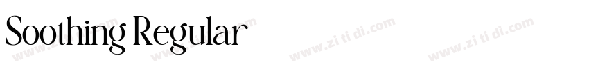 Soothing Regular字体转换